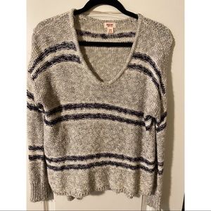 Nautical style long sleeved sweater